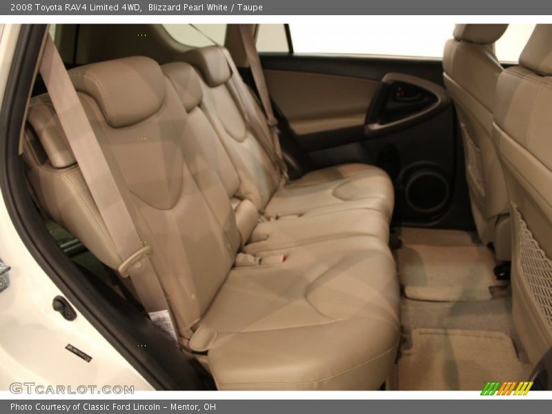 Blizzard Pearl White / Taupe 2008 Toyota RAV4 Limited 4WD