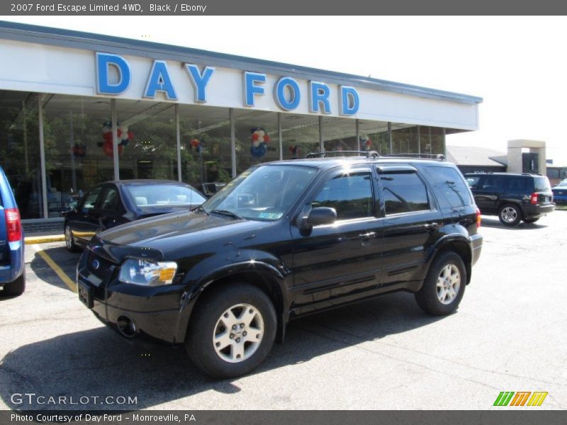 Black / Ebony 2007 Ford Escape Limited 4WD