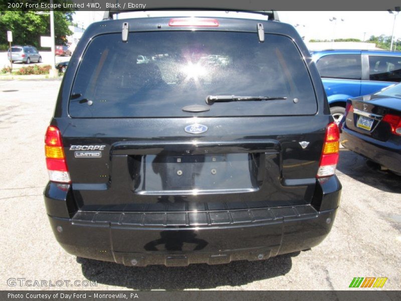 Black / Ebony 2007 Ford Escape Limited 4WD