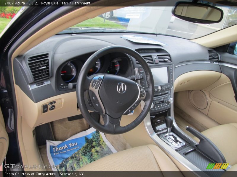 Royal Blue Pearl / Parchment 2007 Acura TL 3.2