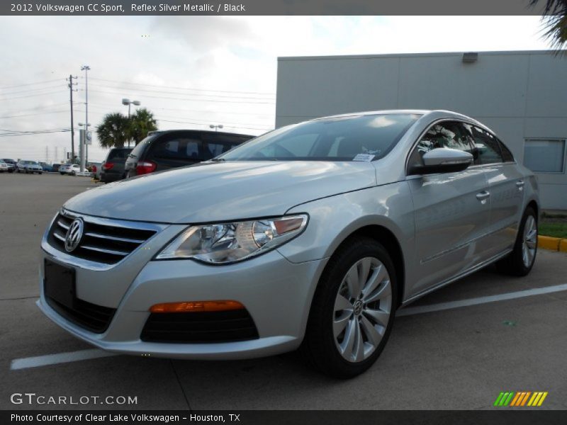 Reflex Silver Metallic / Black 2012 Volkswagen CC Sport