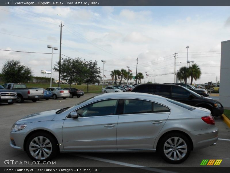 Reflex Silver Metallic / Black 2012 Volkswagen CC Sport