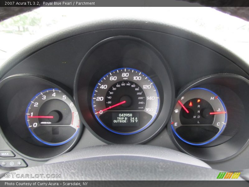 Royal Blue Pearl / Parchment 2007 Acura TL 3.2