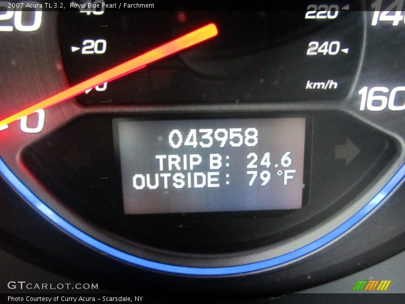 Royal Blue Pearl / Parchment 2007 Acura TL 3.2