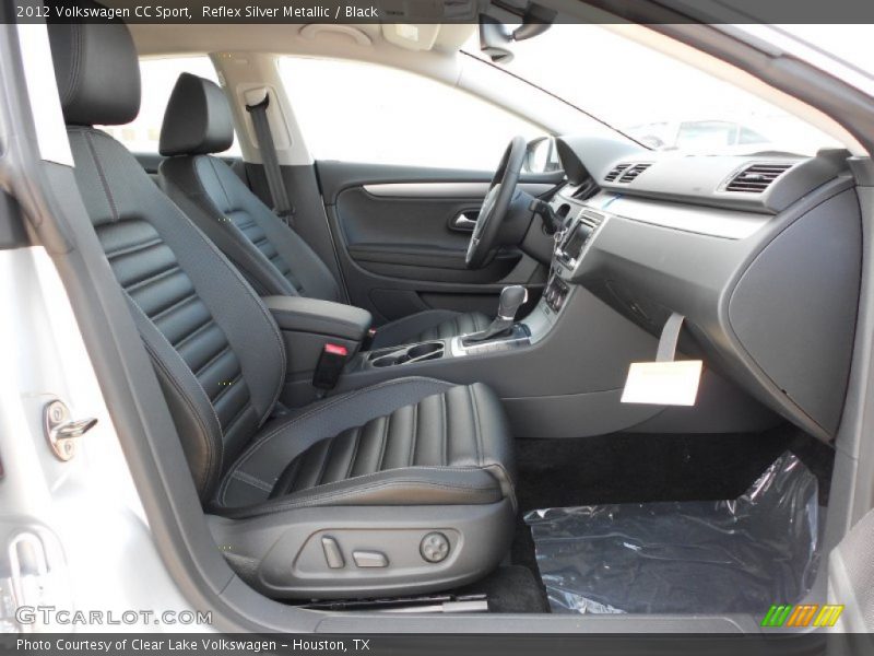 Reflex Silver Metallic / Black 2012 Volkswagen CC Sport