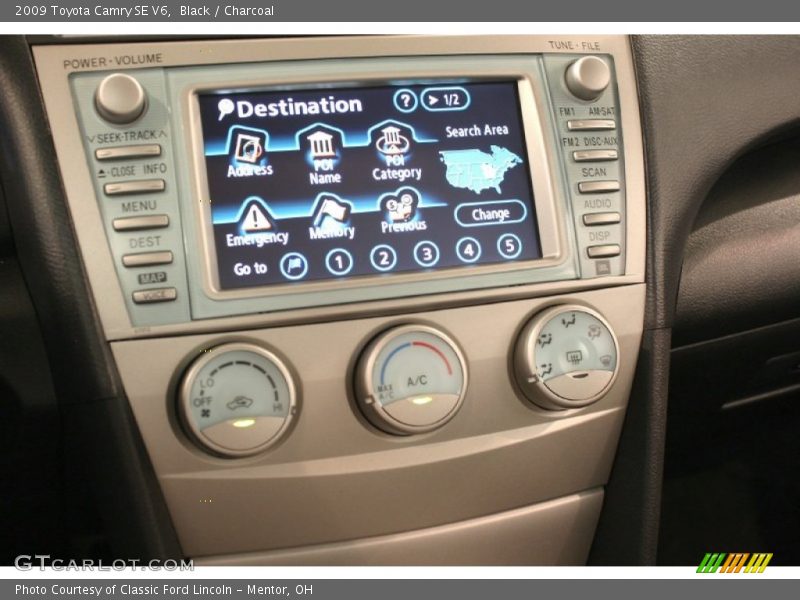 Black / Charcoal 2009 Toyota Camry SE V6