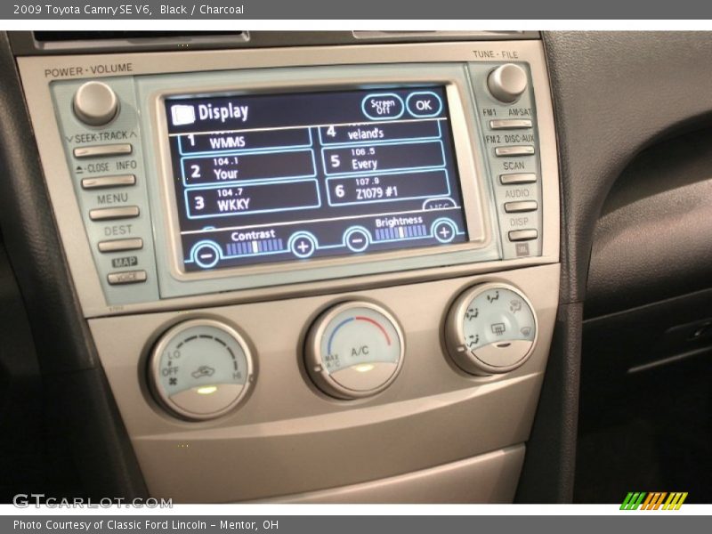 Black / Charcoal 2009 Toyota Camry SE V6