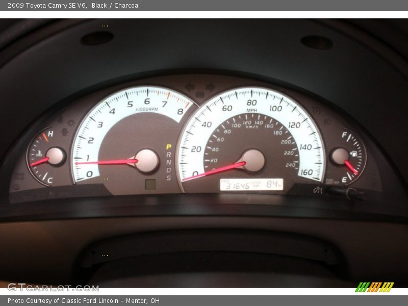 Black / Charcoal 2009 Toyota Camry SE V6