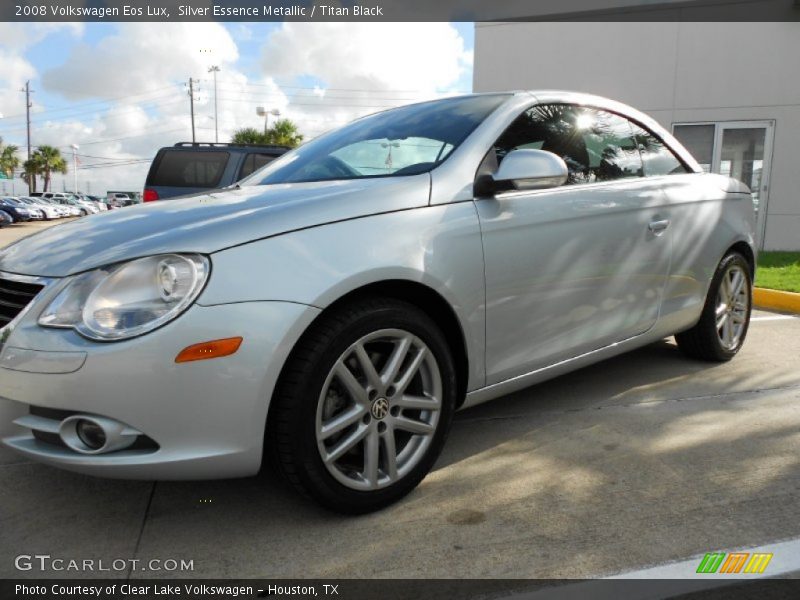 Silver Essence Metallic / Titan Black 2008 Volkswagen Eos Lux