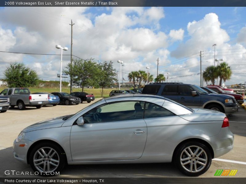 Silver Essence Metallic / Titan Black 2008 Volkswagen Eos Lux