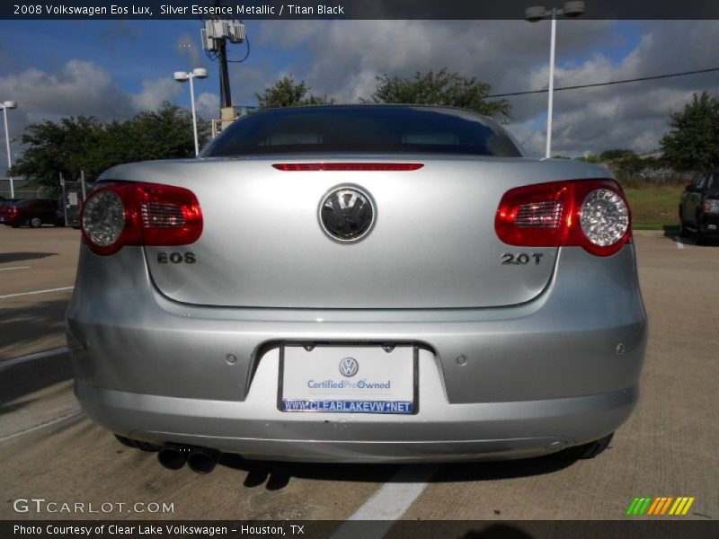 Silver Essence Metallic / Titan Black 2008 Volkswagen Eos Lux