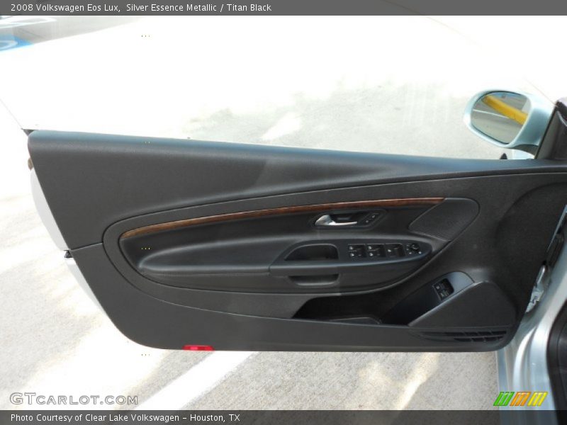 Silver Essence Metallic / Titan Black 2008 Volkswagen Eos Lux