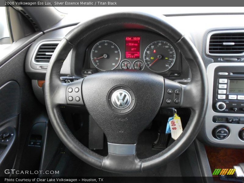 Silver Essence Metallic / Titan Black 2008 Volkswagen Eos Lux