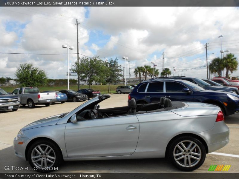 Silver Essence Metallic / Titan Black 2008 Volkswagen Eos Lux