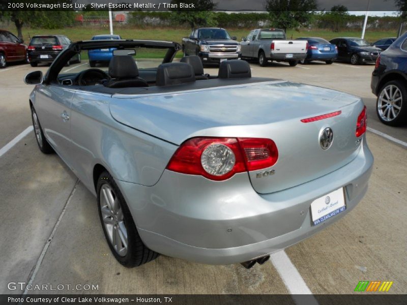 Silver Essence Metallic / Titan Black 2008 Volkswagen Eos Lux
