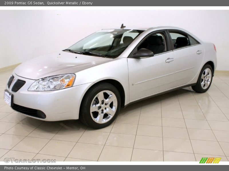 Quicksilver Metallic / Ebony 2009 Pontiac G6 Sedan