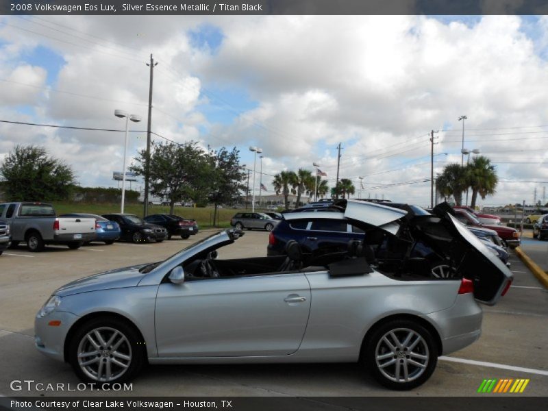 Silver Essence Metallic / Titan Black 2008 Volkswagen Eos Lux