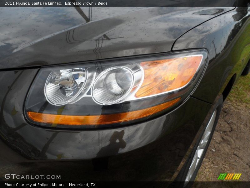Espresso Brown / Beige 2011 Hyundai Santa Fe Limited