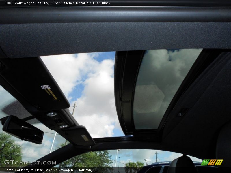 Silver Essence Metallic / Titan Black 2008 Volkswagen Eos Lux