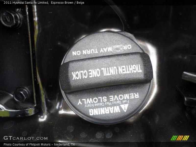 Espresso Brown / Beige 2011 Hyundai Santa Fe Limited