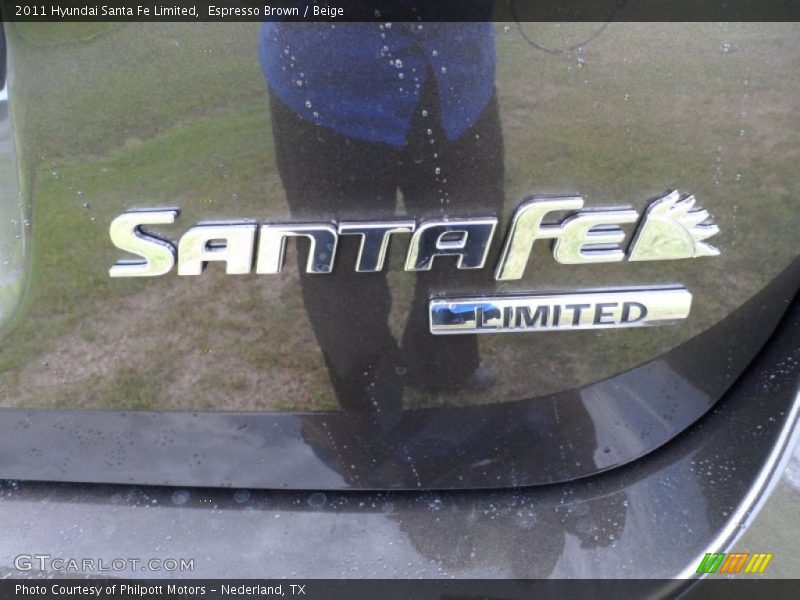 Espresso Brown / Beige 2011 Hyundai Santa Fe Limited
