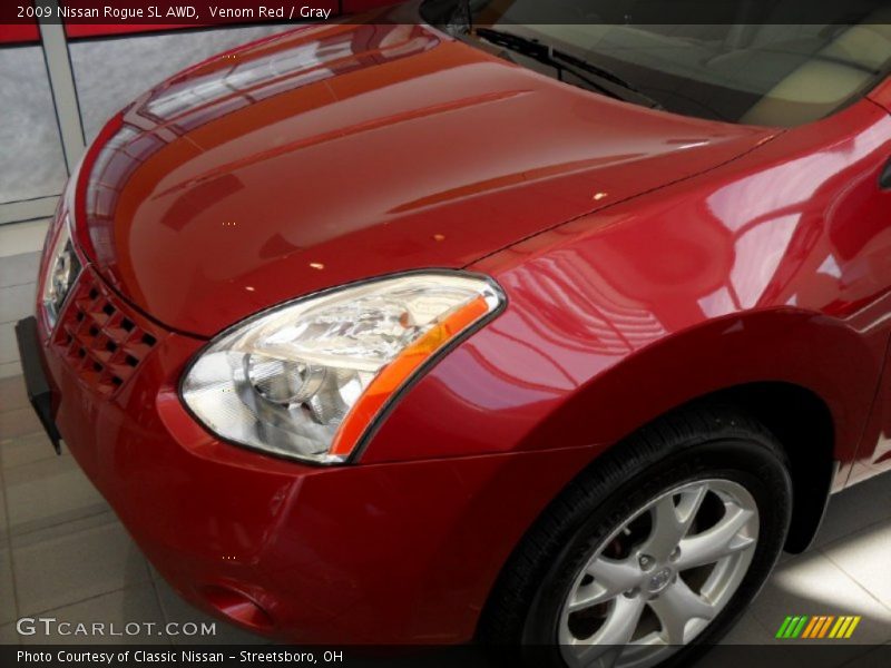 Venom Red / Gray 2009 Nissan Rogue SL AWD