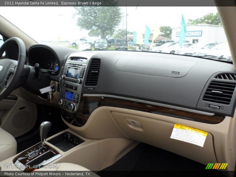 Espresso Brown / Beige 2011 Hyundai Santa Fe Limited