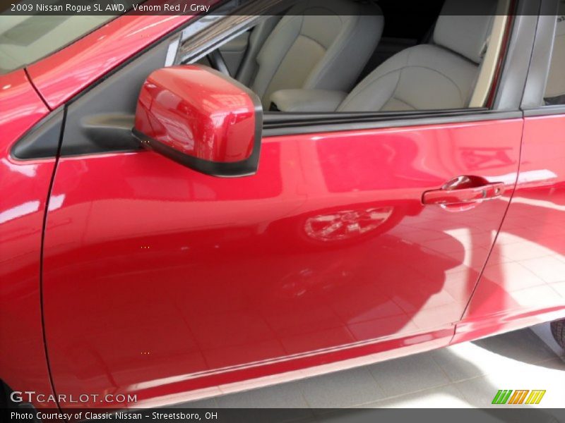 Venom Red / Gray 2009 Nissan Rogue SL AWD