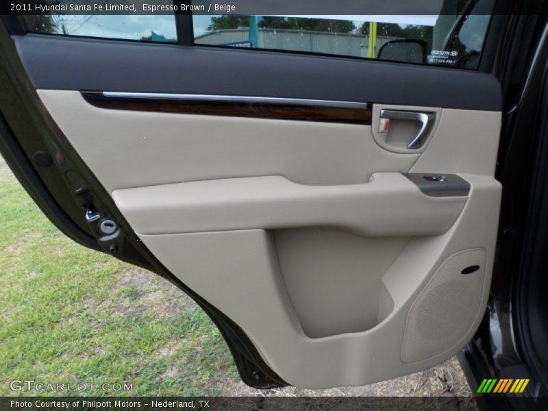 Espresso Brown / Beige 2011 Hyundai Santa Fe Limited