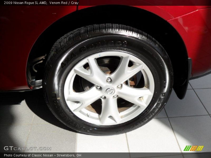 Venom Red / Gray 2009 Nissan Rogue SL AWD