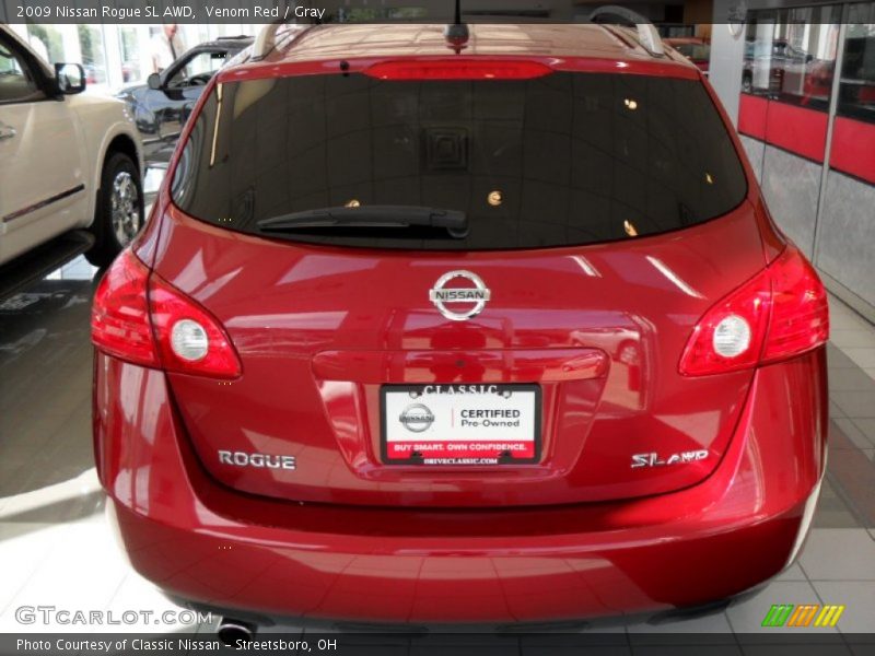 Venom Red / Gray 2009 Nissan Rogue SL AWD