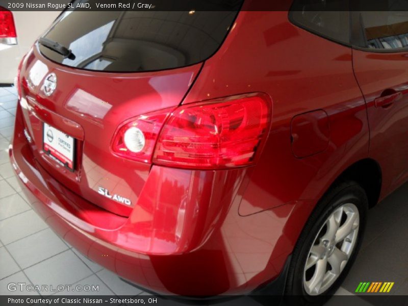 Venom Red / Gray 2009 Nissan Rogue SL AWD