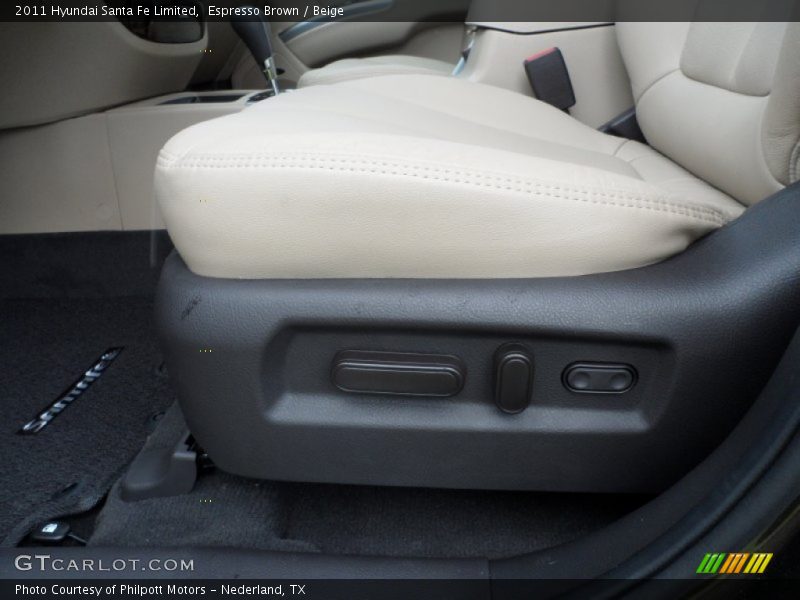Espresso Brown / Beige 2011 Hyundai Santa Fe Limited