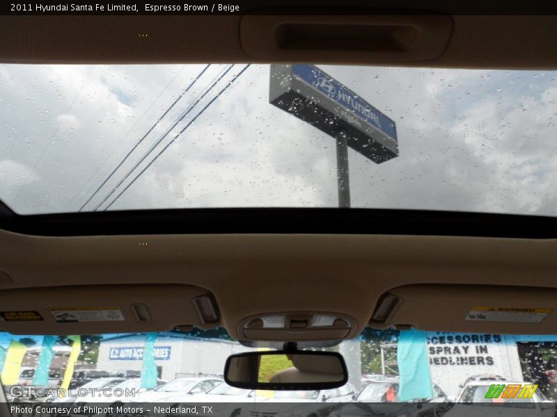 Espresso Brown / Beige 2011 Hyundai Santa Fe Limited