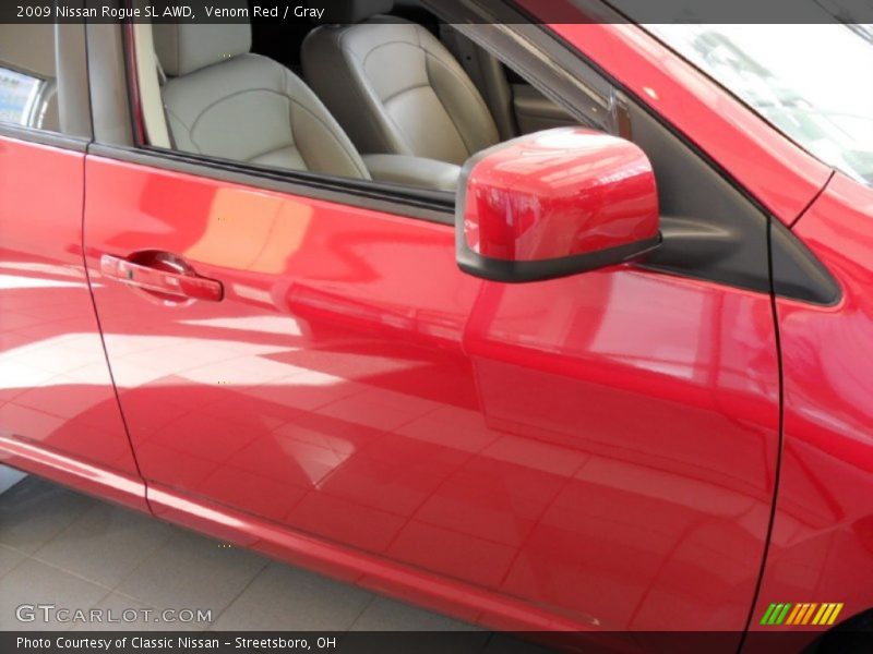 Venom Red / Gray 2009 Nissan Rogue SL AWD