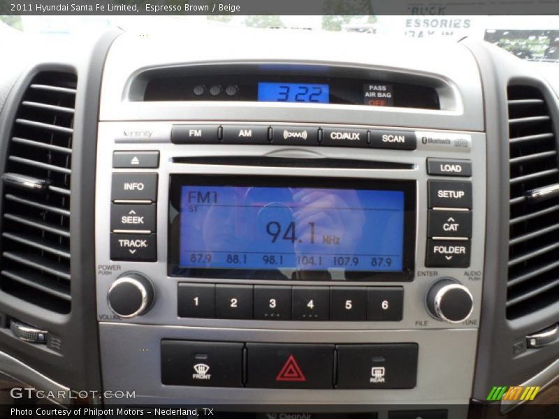 Espresso Brown / Beige 2011 Hyundai Santa Fe Limited