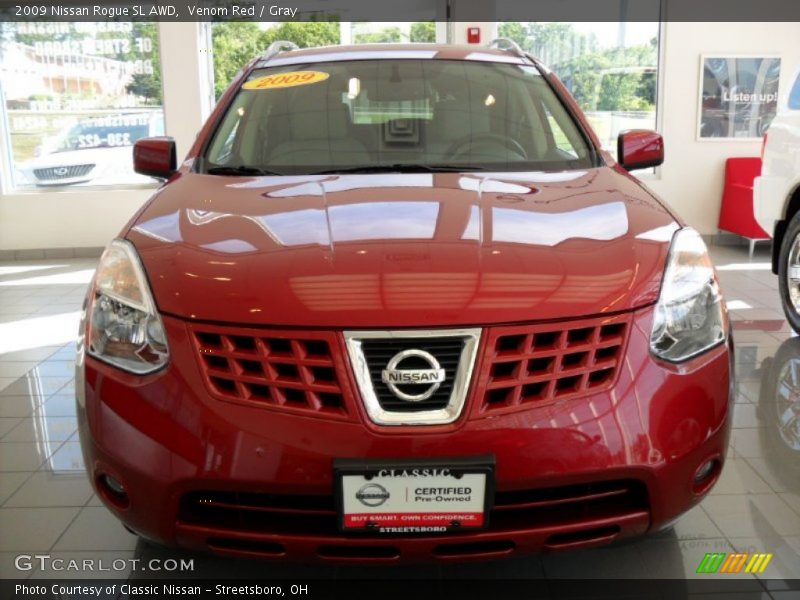 Venom Red / Gray 2009 Nissan Rogue SL AWD