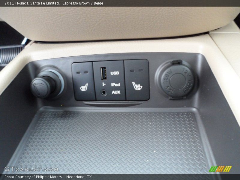 Espresso Brown / Beige 2011 Hyundai Santa Fe Limited