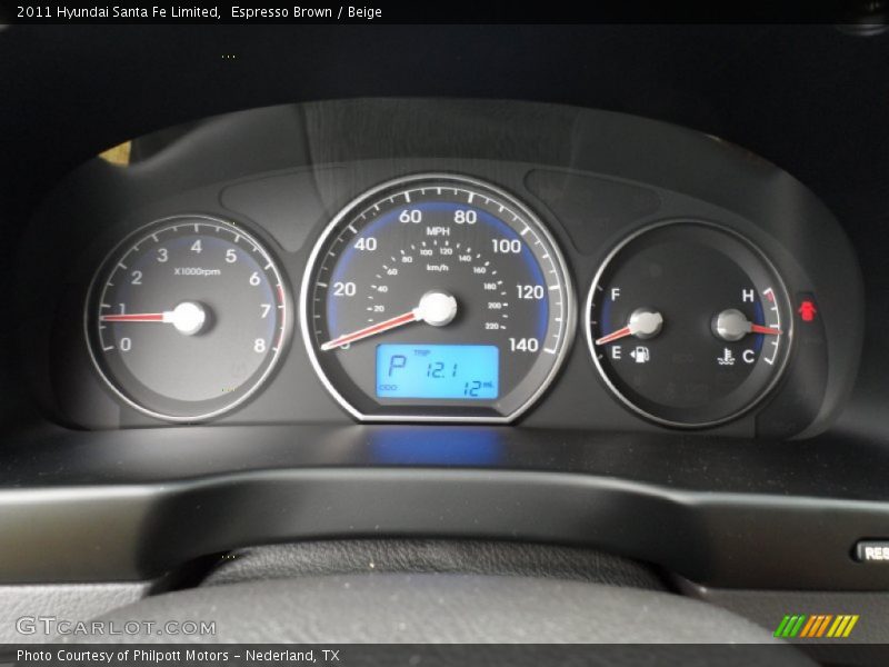 Espresso Brown / Beige 2011 Hyundai Santa Fe Limited