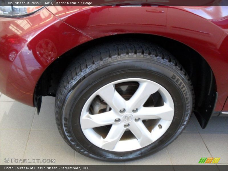 Merlot Metallic / Beige 2009 Nissan Murano SL AWD