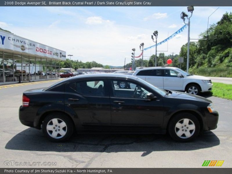 Brilliant Black Crystal Pearl / Dark Slate Gray/Light Slate Gray 2008 Dodge Avenger SE