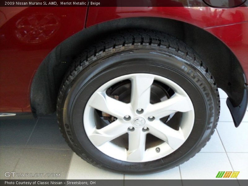 Merlot Metallic / Beige 2009 Nissan Murano SL AWD