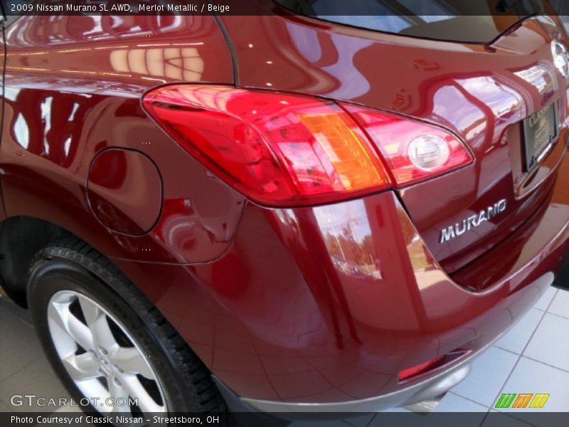 Merlot Metallic / Beige 2009 Nissan Murano SL AWD