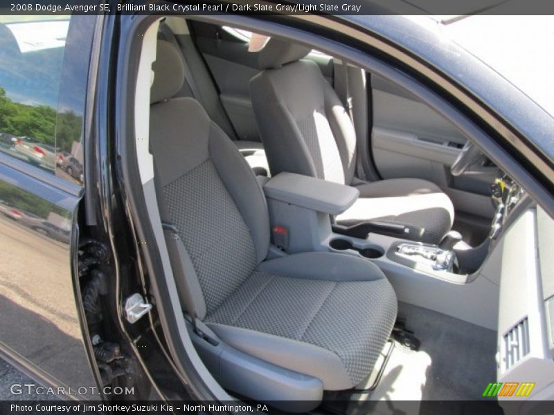 Brilliant Black Crystal Pearl / Dark Slate Gray/Light Slate Gray 2008 Dodge Avenger SE