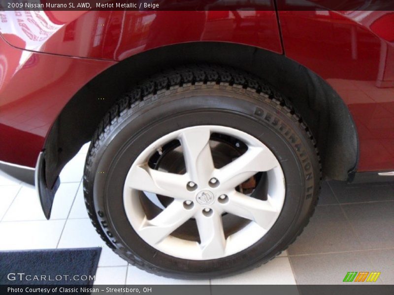 Merlot Metallic / Beige 2009 Nissan Murano SL AWD