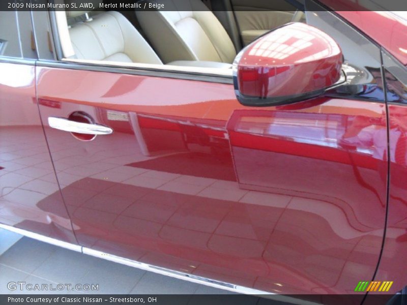Merlot Metallic / Beige 2009 Nissan Murano SL AWD