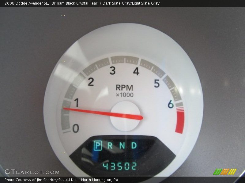 Brilliant Black Crystal Pearl / Dark Slate Gray/Light Slate Gray 2008 Dodge Avenger SE