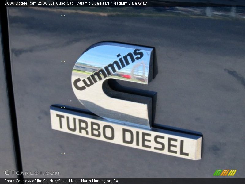 Atlantic Blue Pearl / Medium Slate Gray 2006 Dodge Ram 2500 SLT Quad Cab