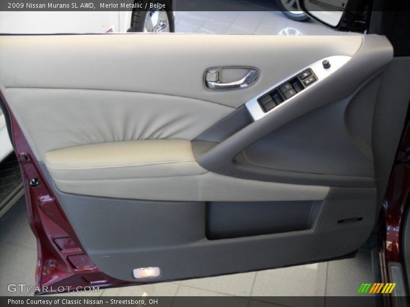 Merlot Metallic / Beige 2009 Nissan Murano SL AWD