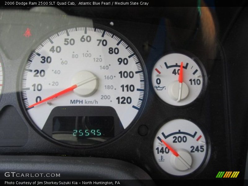 Atlantic Blue Pearl / Medium Slate Gray 2006 Dodge Ram 2500 SLT Quad Cab